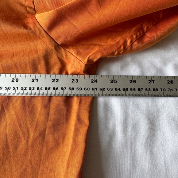 Blu by Polifroni Men's Long Sleeve Casual Dress Shirt Burnt Orange XL Flip Cuffs - Picture 12 of 16